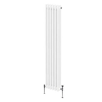 Traditional 3 Column Radiator 1800mm x 292mm Modern Central Heating Heater Gloss White Carbon Steel