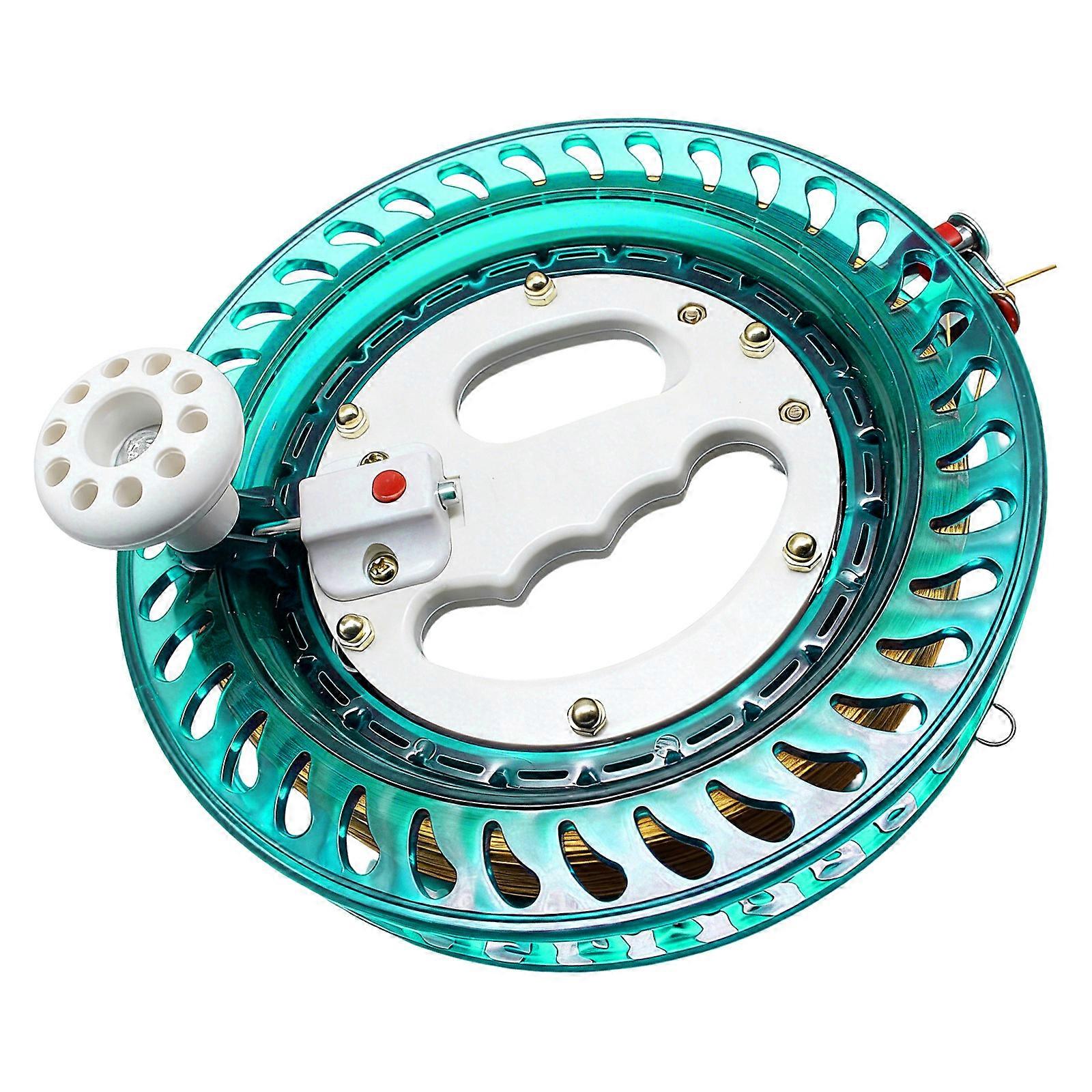 Moulinet de pêche ABS avec poignée ergonomique, bleu, 18 cm.