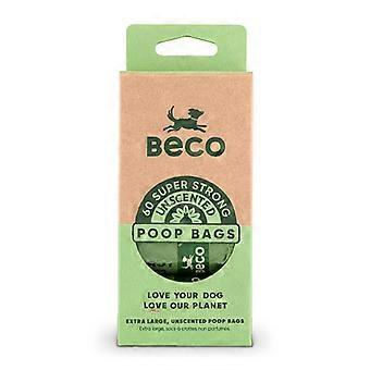 Beco Dog Poop Bags Poo Waste Sacks Unscented Degradable Strong Big Leak Proof