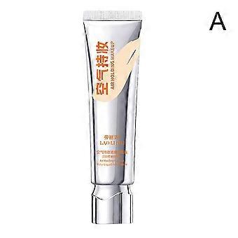 Air-filtered liquid foundation, long-lasting, water-resistant and setable with makeup.