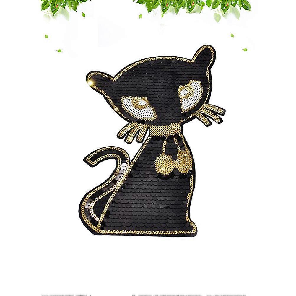 Clothing Patch Cat Shining Sticker for Decoration 3Pcs Patch Accessory