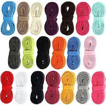 20 Pairs Flat Colored Shoelaces for Sneakers Skate Boots and Sport Shoes
