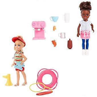 Barbie Striped Beach Doll (Pack of 2)