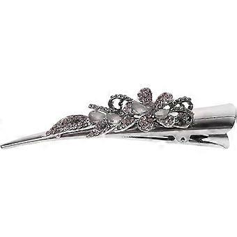 minkissy Retro Rhinestone Duckbill Hair Clip for Styling with Metal and Crystal Materials, Hair Accessories for Parties and Christmas, Sparkly and Ele