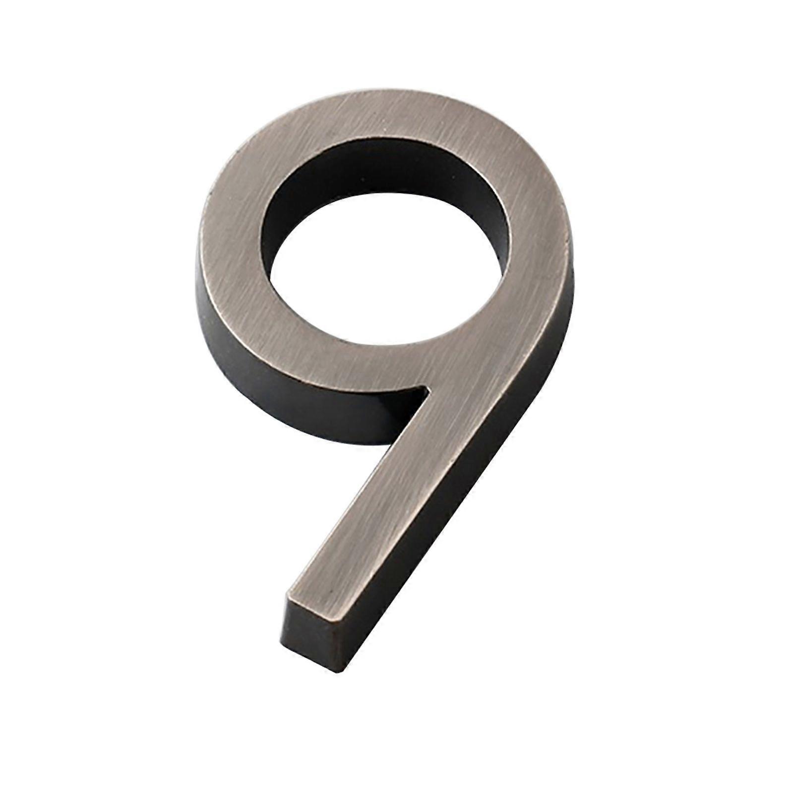 Plate Digit Plated Solid ABS Electroplating Door Plaque Number JIKAIX