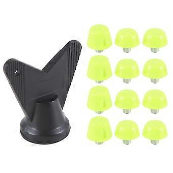 12stk fodboldsko pigge fodboldstøvle klamper m5 gevindskrue 7mm 10mm anti-slip udskiftning Stu