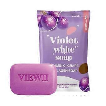 Violet Grape Scented Soap Bar Vitamin C Infused Cleansing Bar for Glowing Skin