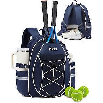 Quilted Tennis Sling Crossbody Backpack, Water Resistant Racket Bag for Women Men, Suitable for Pickleball Tennis Badminton