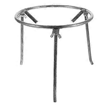 Tripé de acampamento com suporte para fogueira em aço carbono, ideal para grelhar e cozinhar em fogo aberto, perfeito para piqueniques, caminhadas, viagens, pesca e churrasco.