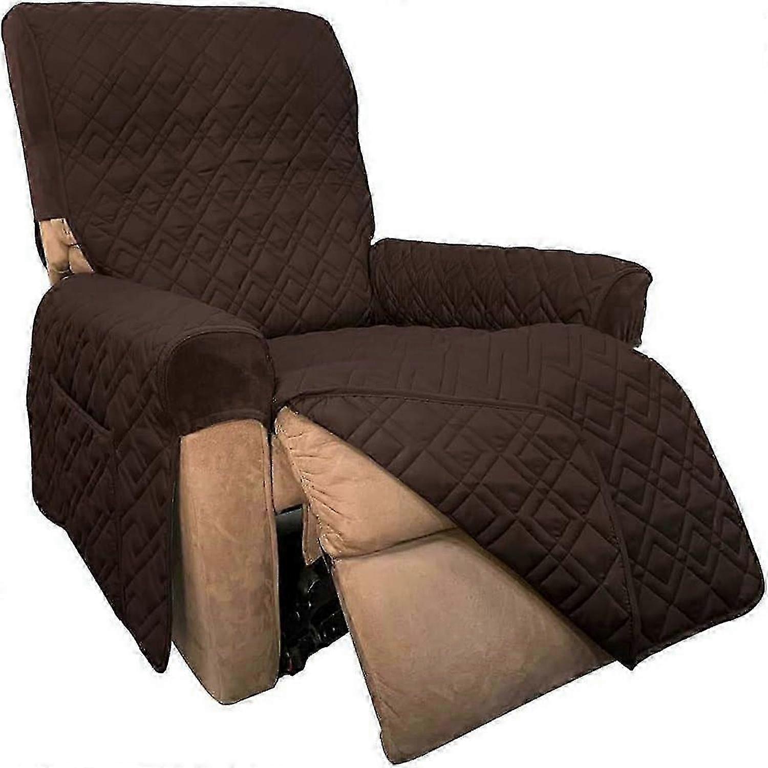 Fitted Recliner Protector | Stretch Quilted Water-Resistant Furniture Cover