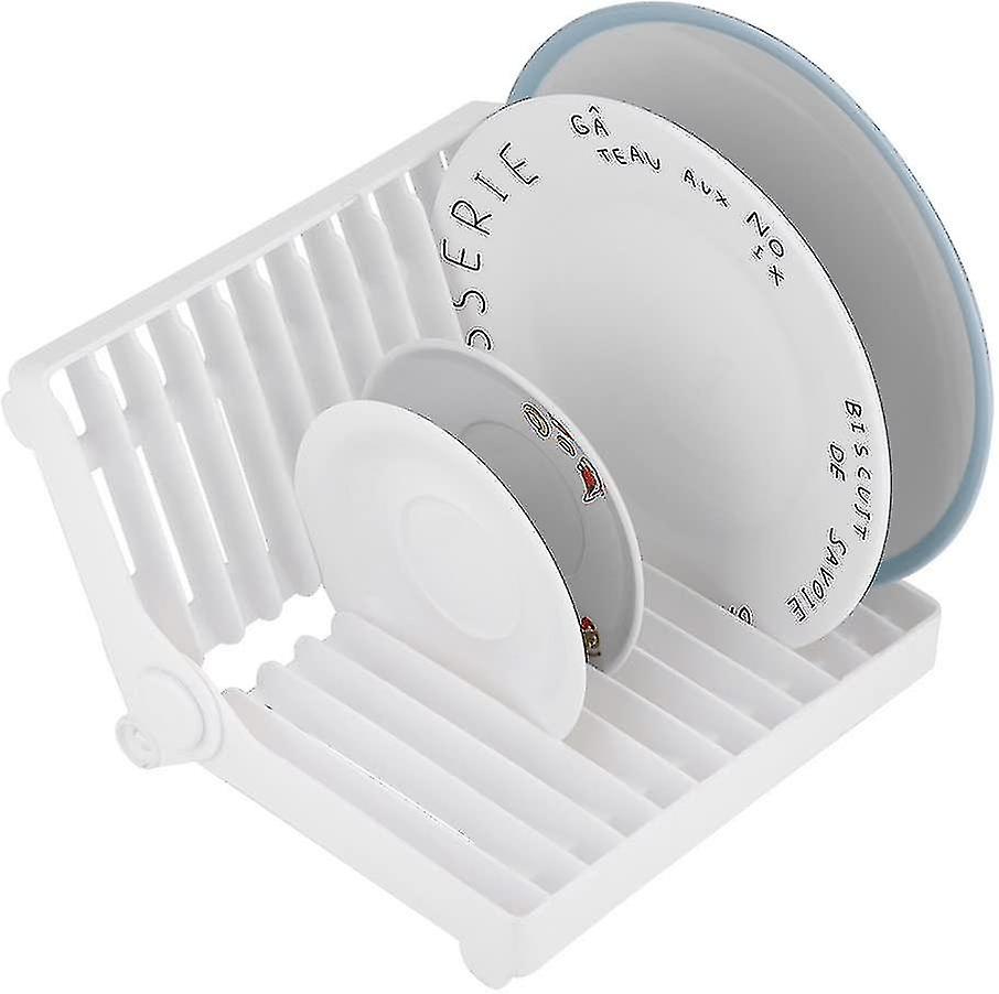 Dish Drying Rack Plactic Foldable Dishes Drainer Home Kitchen Dish Plate Drying Rack Organizer