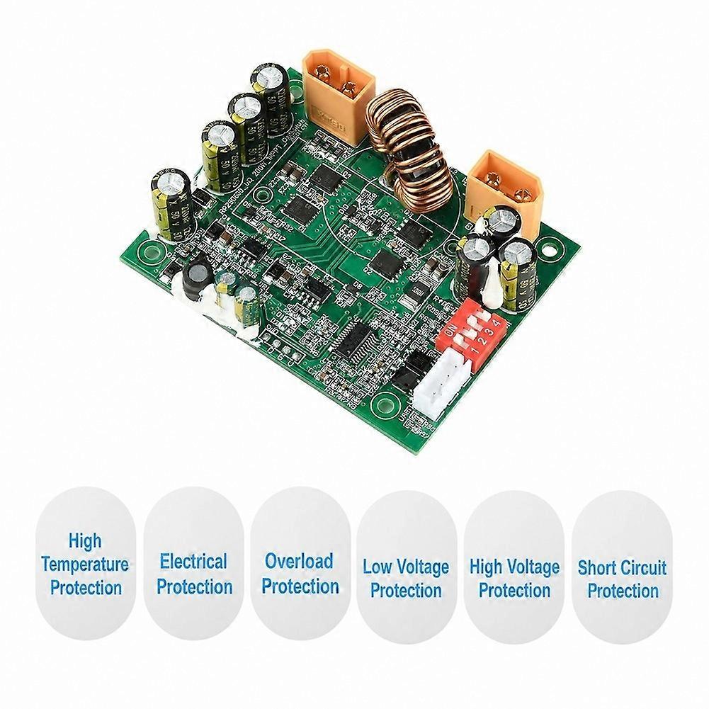 100W MPPT Solar Controller for 12V and 24V with DIP Switch for Voltage and String Count Selection