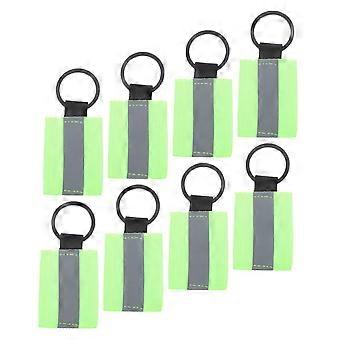 8pcs  Visibility Reflective Keychain and Zipper Pulls for Backpacks Running Cycling Men