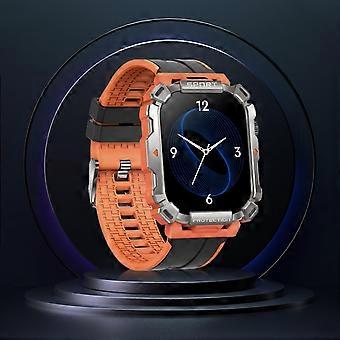 Smartwatch masculino com chamadas Bluetooth, tela HD de 2,01 polegadas, resistência à água IP68, mais de 100 modos esportivos e bateria de longa duração.