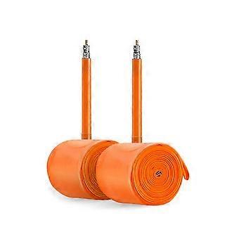 2Pcs compatible with MTB 26 Inches Bicycle Tube Ultralight Mountain Bike Inner Tube French compatible with Presta Valve TPU Tire 45MM