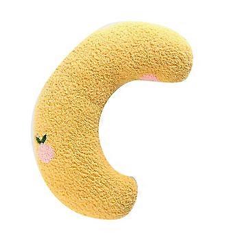 Yellow U-Shaped Pet Pillow Soft Neck Support for Joint Relief