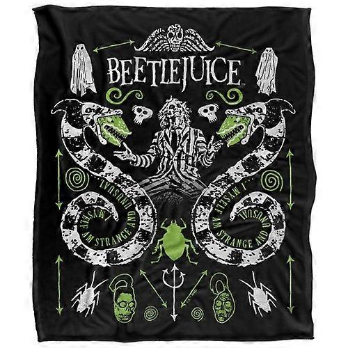 Beetlejuice Worm Polyester Soft Touch Blanket