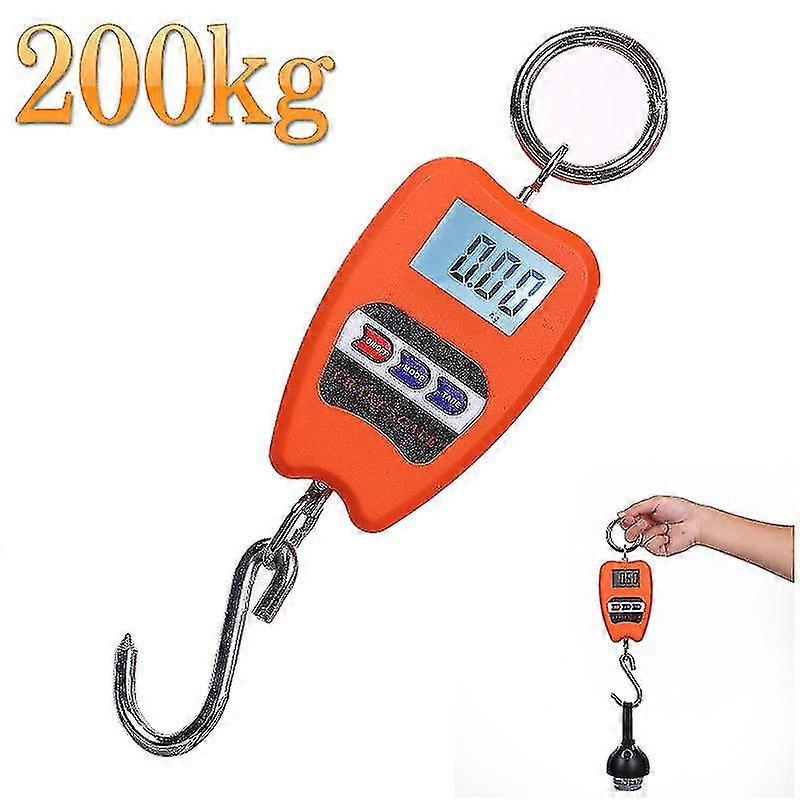 200 Kg Professional Industrial Digital Scale, Dynamometer Hook Spring