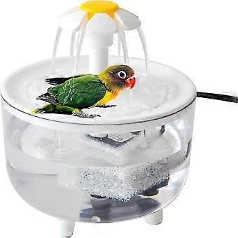 Automatic Bird Bath for Parakeets Cockatiel USB Powered Fountain with Filter Circulating Pump Large Capacity Cage Accessory Indoor Pet Shower