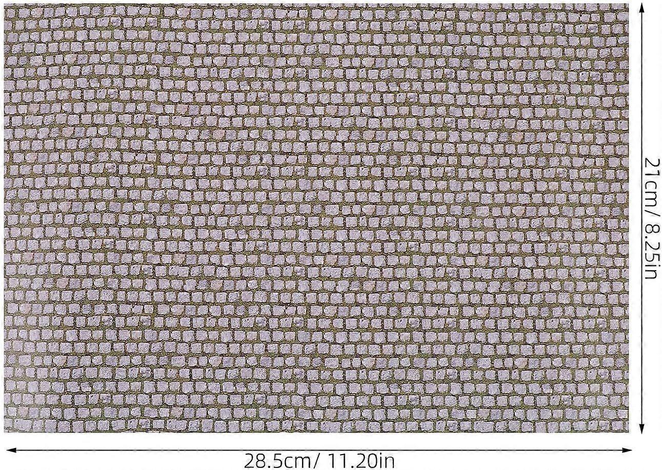 4pcs Brick Pattern Model Sticker Sheet Self Adhesive Wall 11.22x8.27