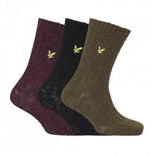 Lyle & Scott Herren Grobstricksocken (3er-Pack)