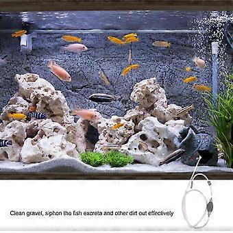 Aquarium Gravel Tool Fish Tank Cleaner for Sand Washing 1Set Grey