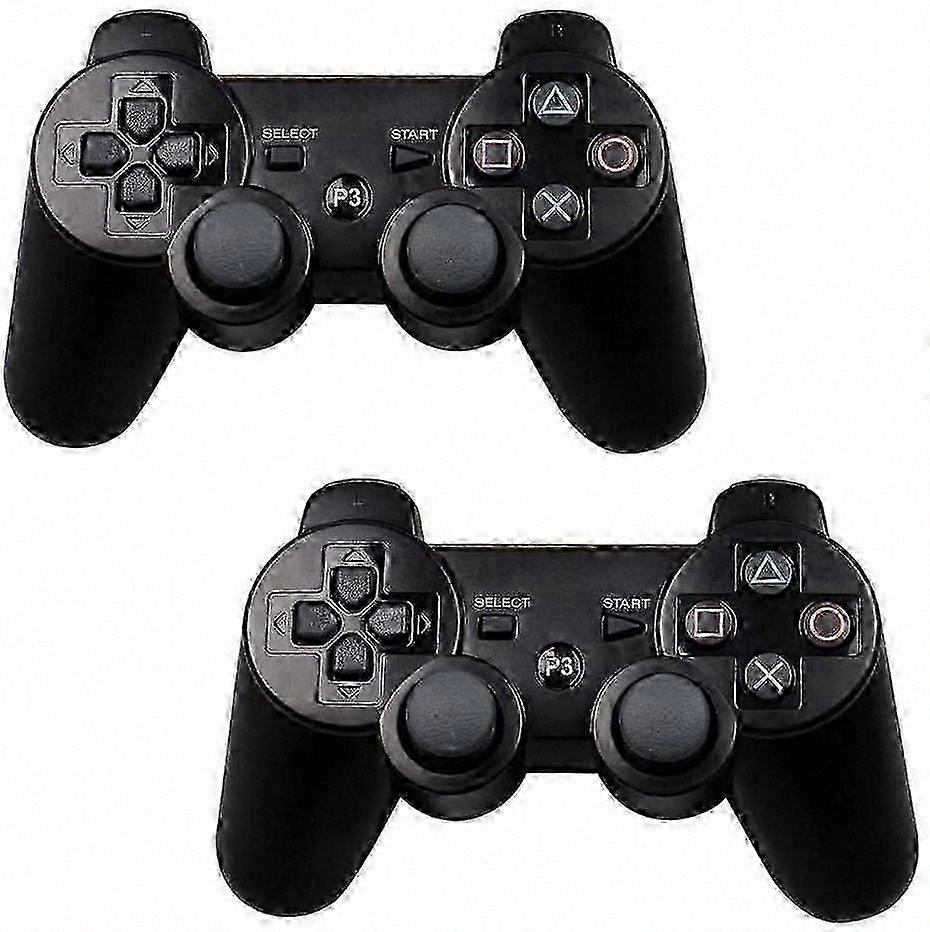 2-Pack Wireless Game Controllers for PS3, Black