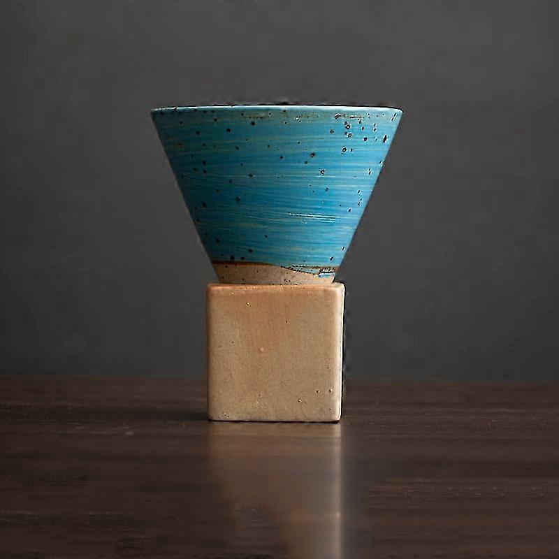 Rustic Japanese Ceramic Coffee Cup Set