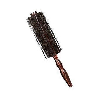 Pente modelador de cabelo com cabo de madeira para fazer cachos, 2 peças.