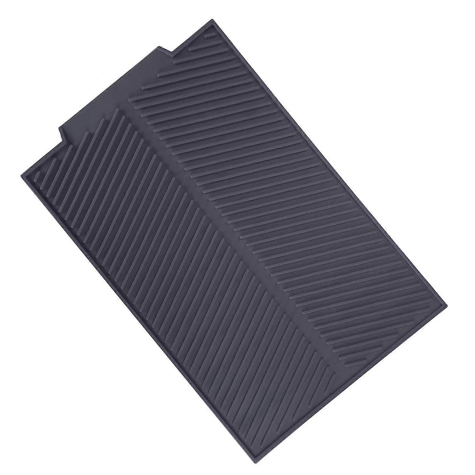 Ridge-Drain Folding Kitchen Mat