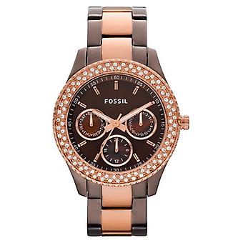 Fossil stella Quartz Analog Women Watch with ES2955 Gold Plated Stainless Steel Bracelet