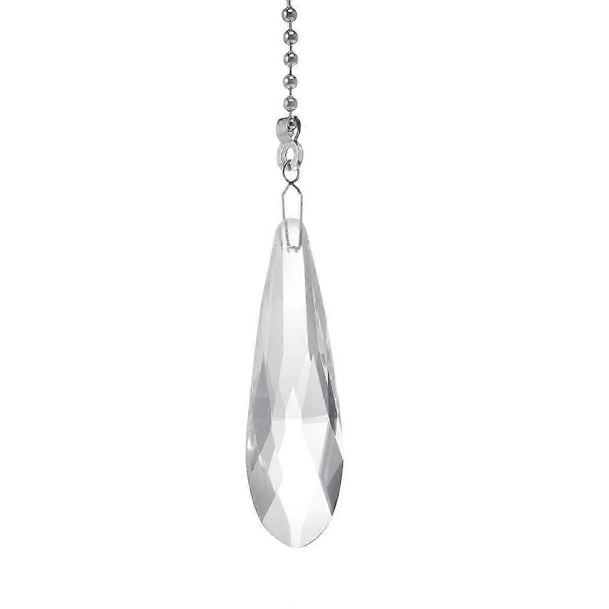 Fan Transparent Long Net Beads Pull Chain Switch for Ceiling Fan 2Pcs