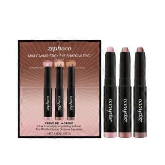 Creamy Eyeshadow Stick 3-Piece Set: Silky smooth, highly pigmented, multi-colored, versatile, easy to use for everyday makeup