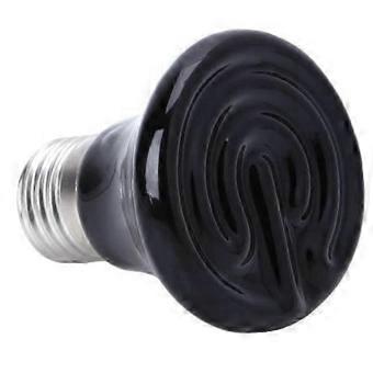 50W E27 Varmelampe for kjæledyr, svart infrarød keramisk sender, 220-230V