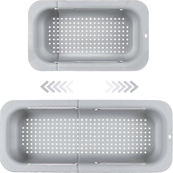 Expandable sink colander - Efficient drainage holes - Quick-drying dis