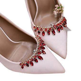 1 para odpinanych klamrowych butów ślubnych na obcasach Rhinestone Klips do butów, DIY Kwiatowe buty Dekoracja Buty weselne Accessories_HMY167