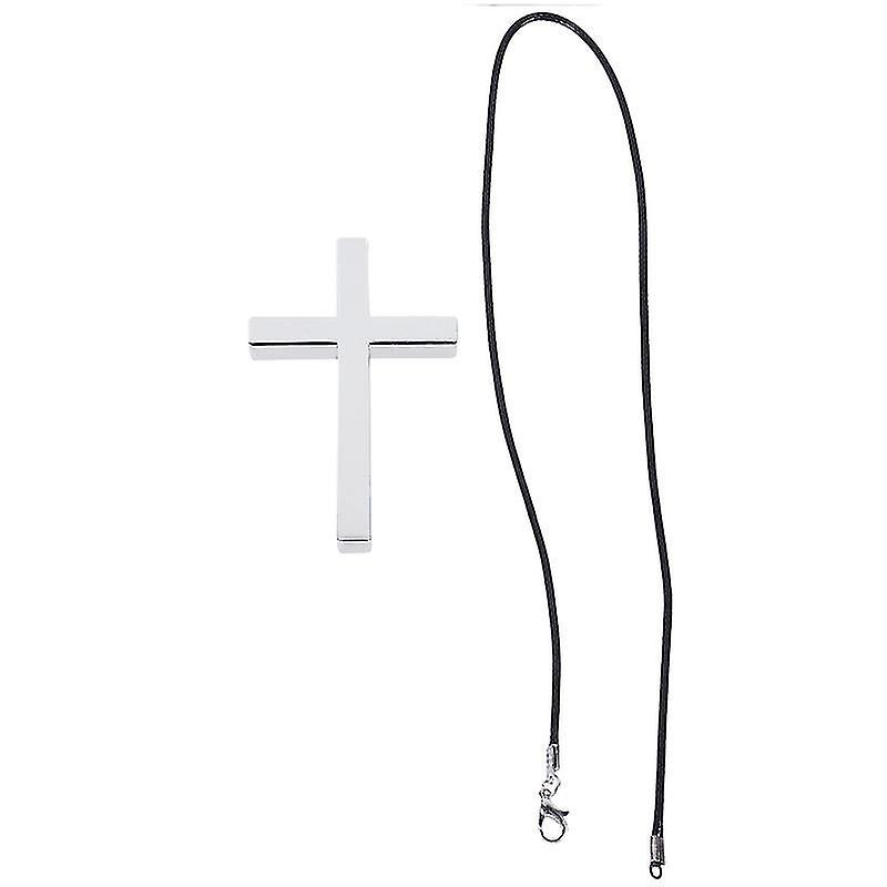 7.3X4.6cm Silver Vehicle Rear View Mirror Ornaments 1pc Cross Rearview Mirror Pendant Hanging Orname