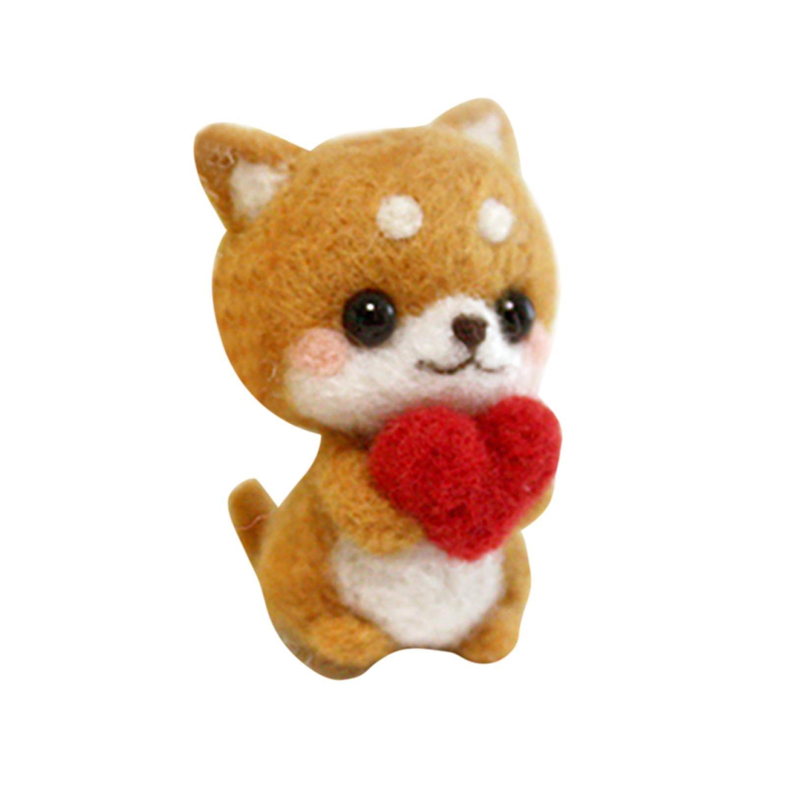 Cute Pattern Handmade Diy Poke Wool Felts Material Production Package