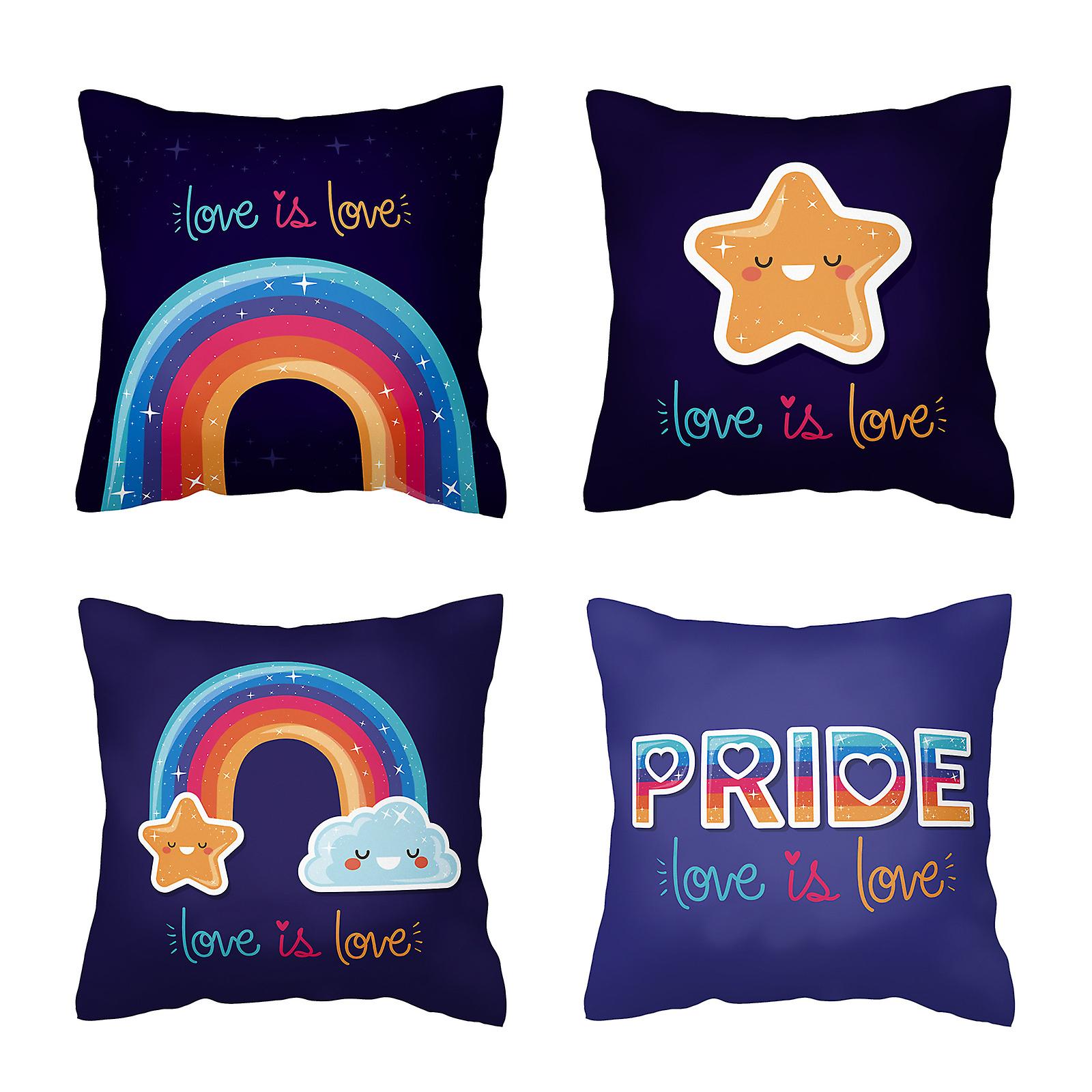 Set of 4 decorative cushion covers 45 x 45 cm, decoration for the sofa, chairs