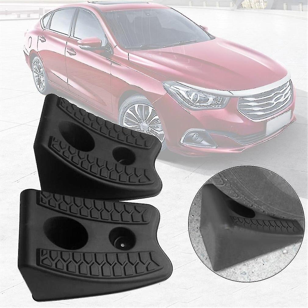 2pcs / set Auto Auto Anti-Rutsch-Block PP Auto Reifen Slip Stopper Control Achsvermessungsblock Reifen Support Pad Auto Zubehör