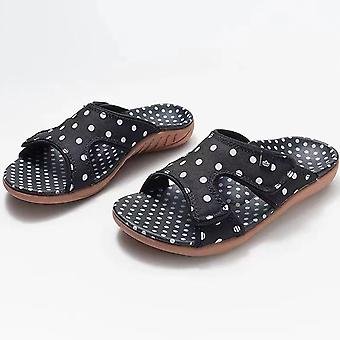 Strandsandalen für Damen mit Polka Dot Rutschfeste, bequeme Strandschuhe für Strandpartys