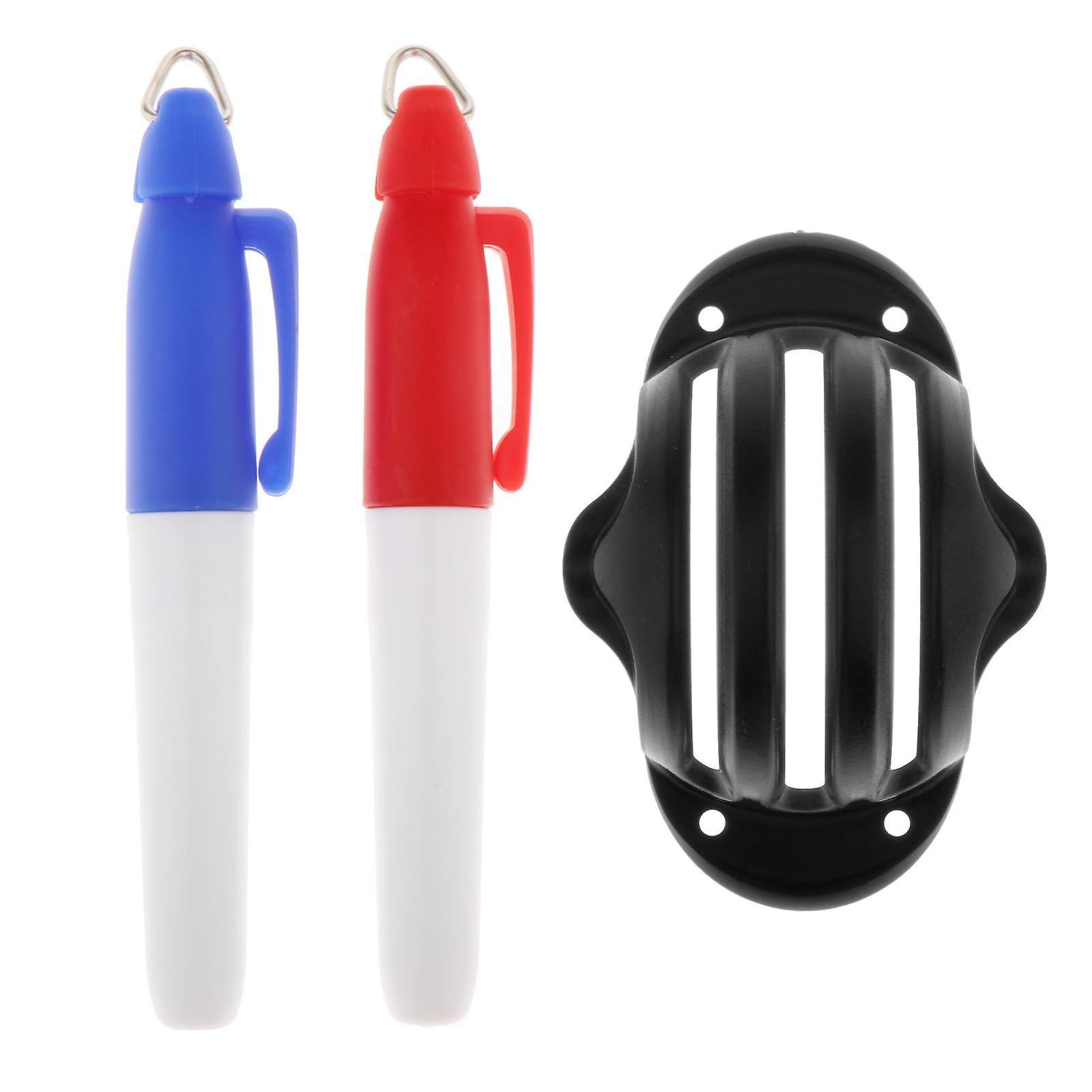Golf Ball Liner Marker Template Alignment Marker Pens Putting Aids Black