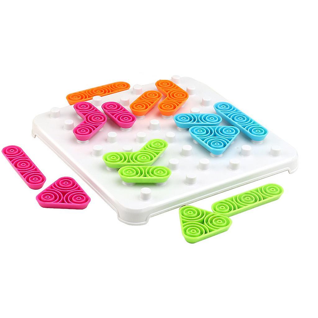 Plastic Board Chess Game Toys DIY Logical Brain Teaser Educational Learning