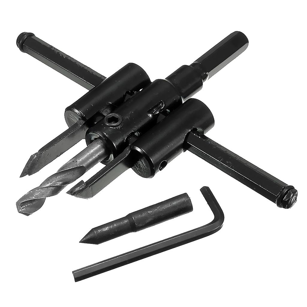 Adjustable Metal Wood Circle Cutter  Drill Bit Tools 145mm Blakc