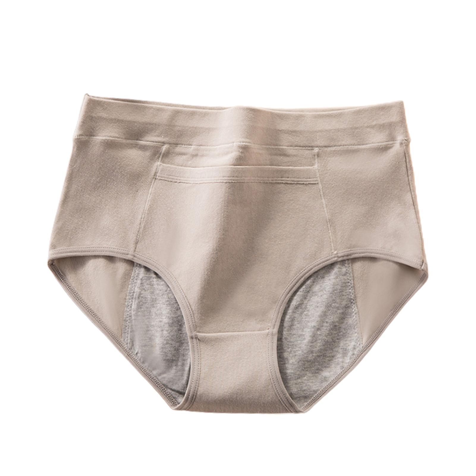 Fianao Leakproof Period Panties High-rise Breathable High Elasticity Menstrual Briefs for Daily Life