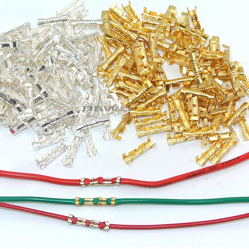 100Pcs Docking Connector Line Pressing Button Quick Connect Terminal Wiring 0.5 To1.5 Square