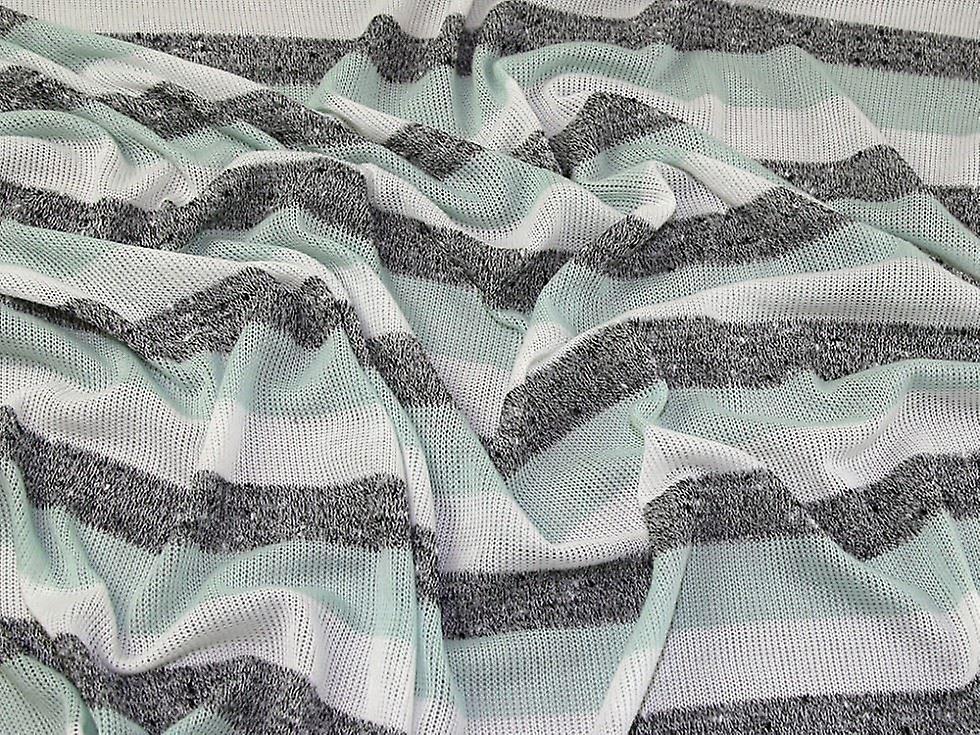 Minerva Slub Sweater Knit Stretch Fabric Mint - per metre