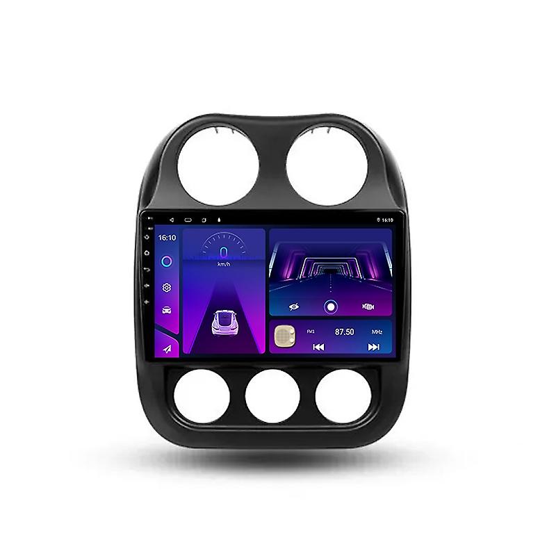 Android Carplay Car Radio Multimidia Video Player Para Jeep Compass 1 MK 2009 - 2015 Navegação GPS