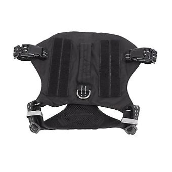 Dog Harness Comfortable and Breathable Reflective Pet Chest Harness for Medium and Large DogsBlack (No Accessories) L