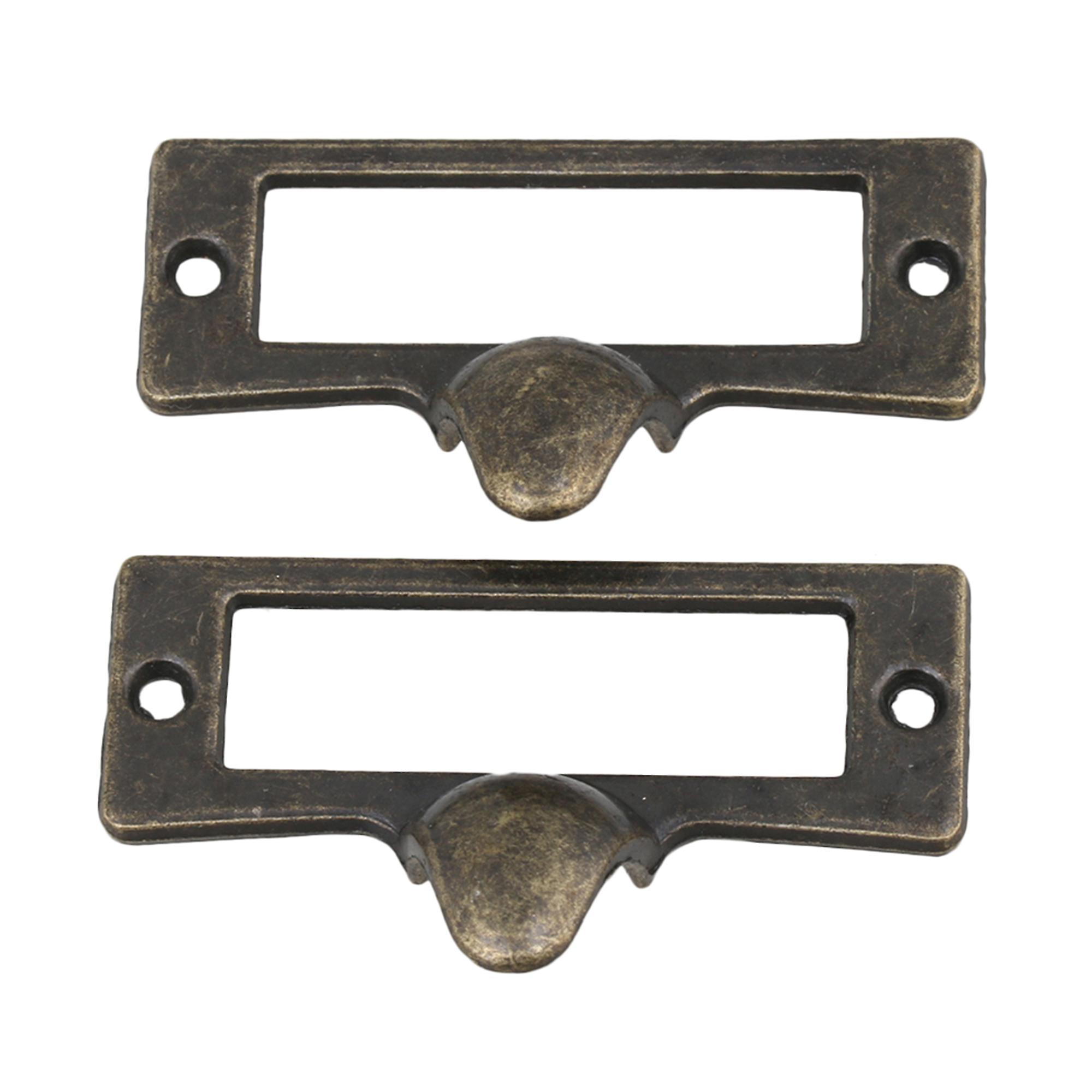 40PCS Label Frame Card Holder Pull Handle 53x33mm for Home Hardware